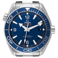 Used Omega Seamaster Planet Ocean Mens Watch 215.30.44.21.03.001 Box Card