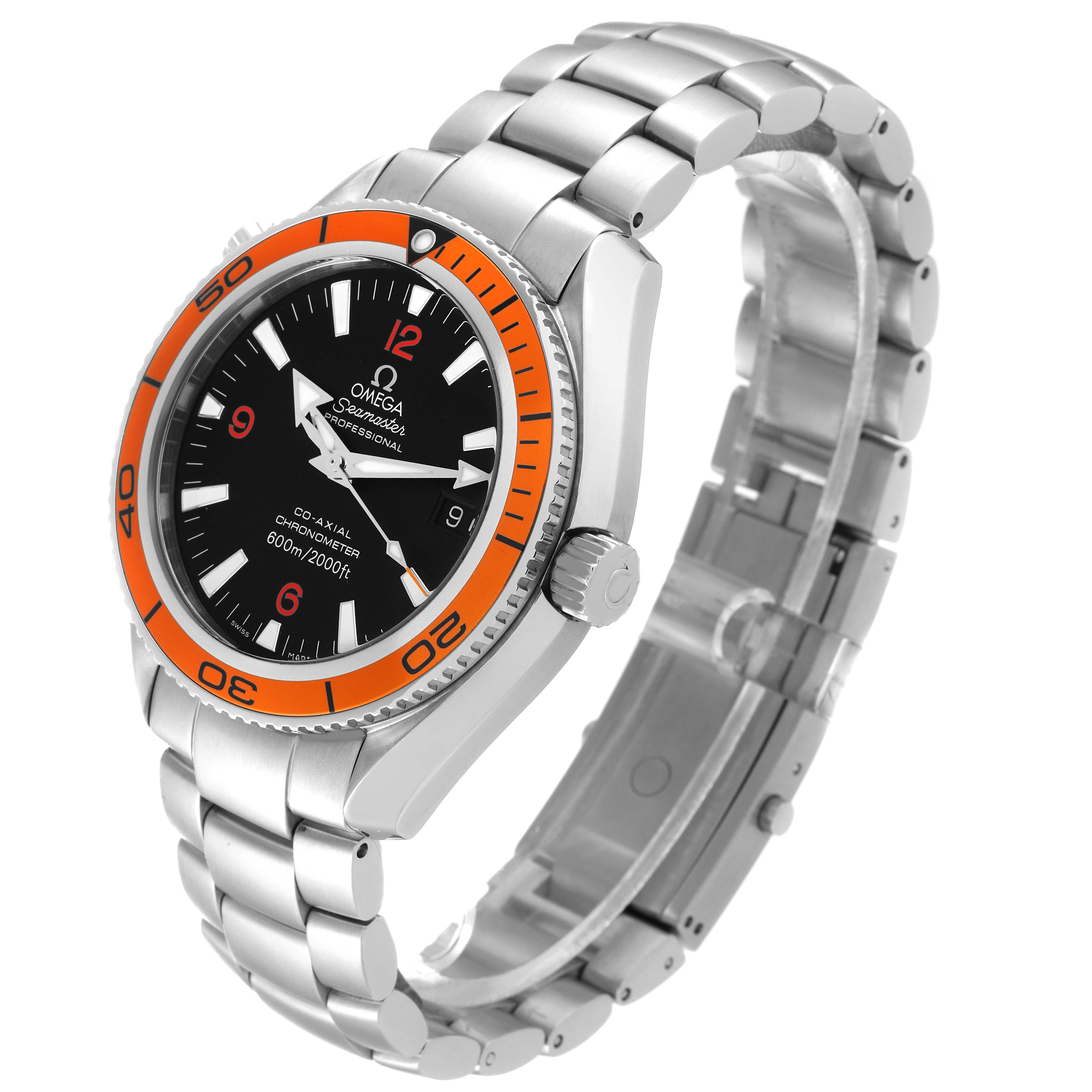 Reloj Omega Seamaster Planet Ocean Bisel Naranja Acero Caballero 2209.50.00 Caja Tarjeta 1