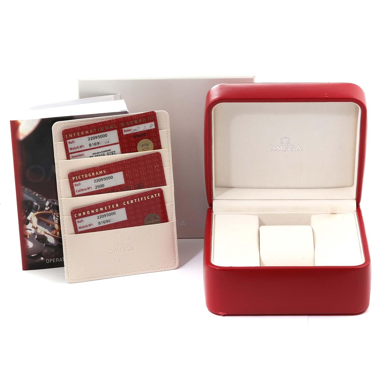 Reloj Omega Seamaster Planet Ocean Bisel Naranja Acero Caballero 2209.50.00 Caja Tarjeta 5