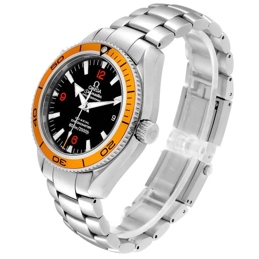 Omega Seamaster Planet Ocean Orange Bezel Steel Men's Watch 2209.50.00 1