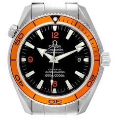 Omega Seamaster Planet Ocean Orange Bezel Steel Mens Watch 2209.50.00
