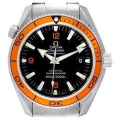 Omega Seamaster Planet Ocean Orange Stahl-Herrenuhr 2209,50,00 mit Lünette