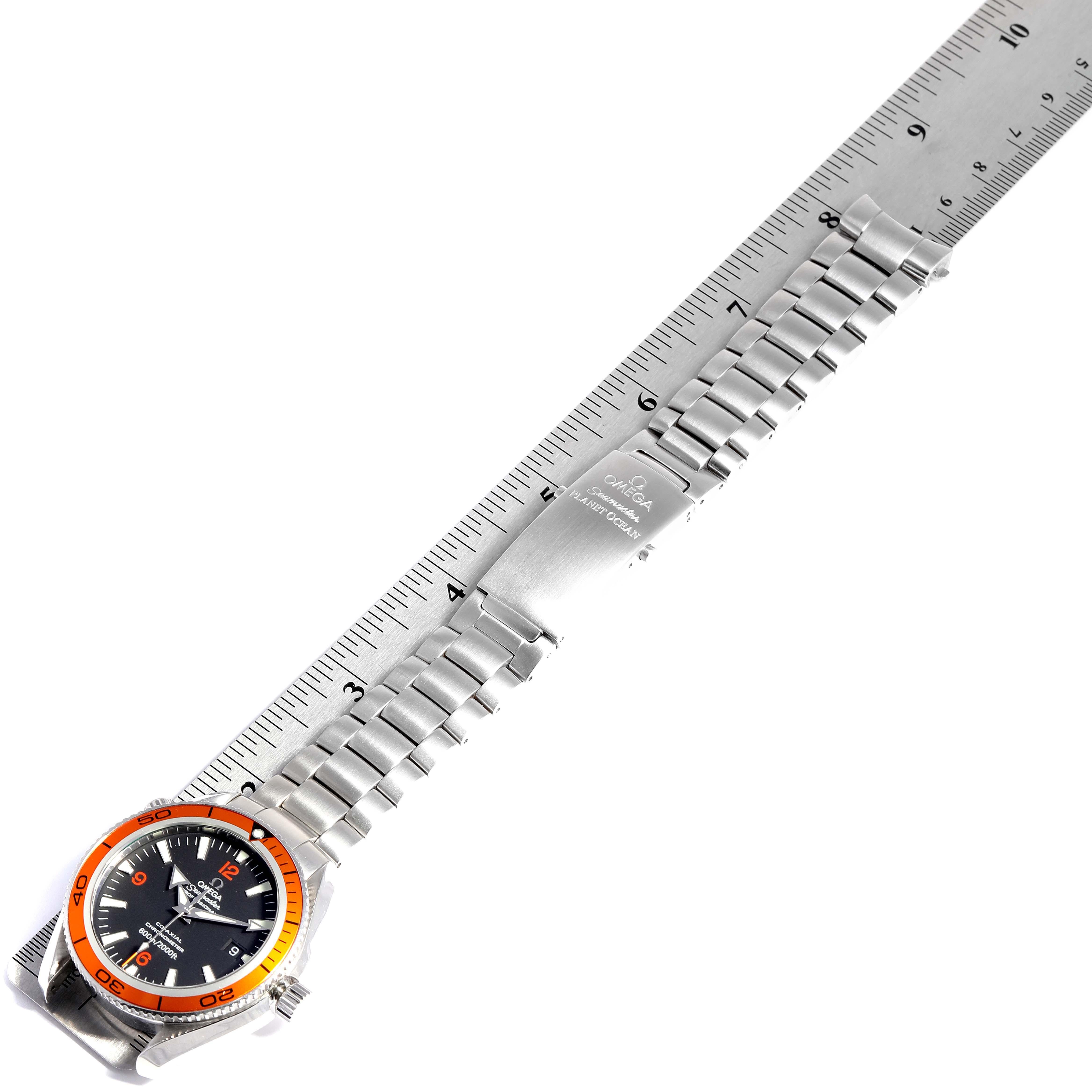 Omega Seamaster Planet Ocean Orange Bezel Watch 2209.50.00 Card 4