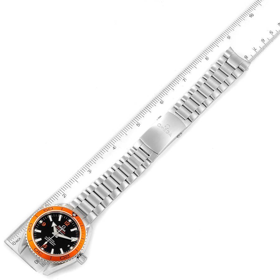 Omega Seamaster Planet Ocean Orange Bezel Watch 232.30.42.21.01.002 Box Card For Sale 1