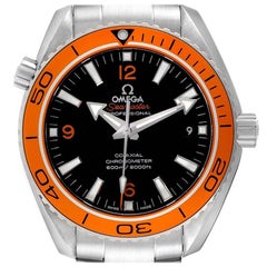 Omega Seamaster Planet Ocean Orange Lünette Uhr 232.30.42.21.01.002 Box-Karte