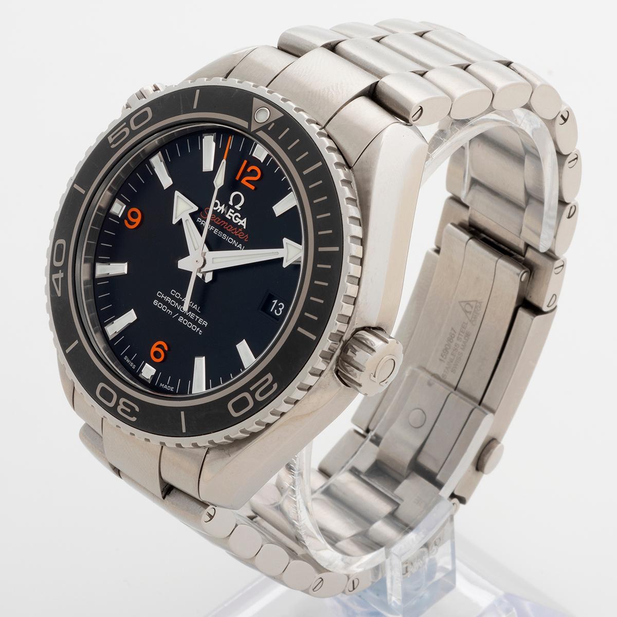 Women's or Men's Omega Seamaster Planet Ocean Ref 23230462101003, 45.5mm Case, Orange Indices....