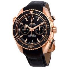 Omega Seamaster Planet Ocean Rose Gold Schwarzes Zifferblatt Herrenuhr 232.63.46.51.01.001