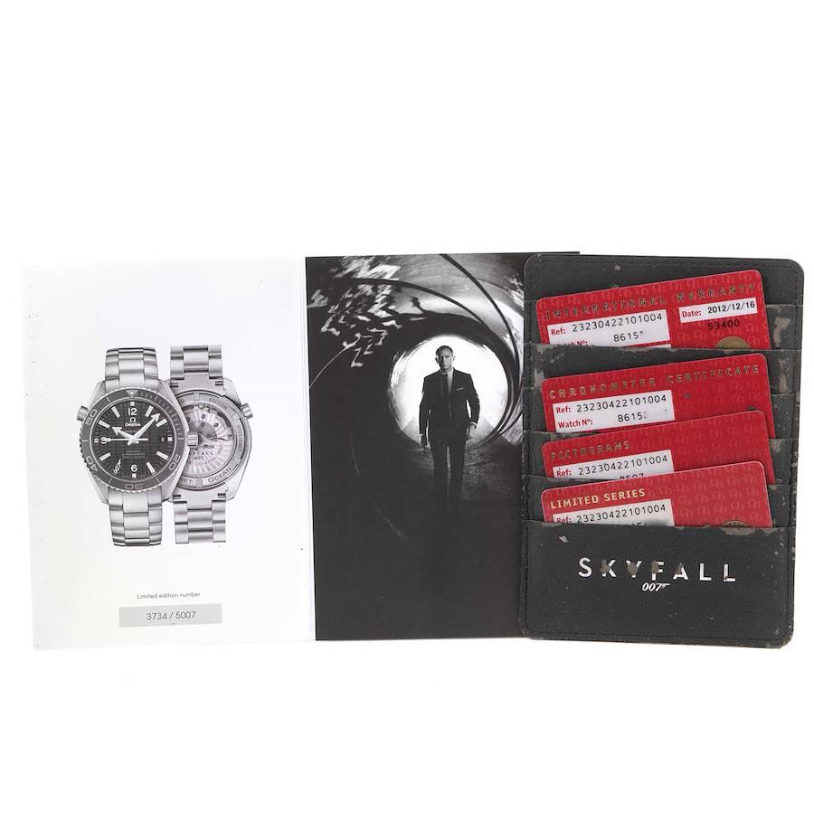 Omega Seamaster Planet Ocean Skyfall 007 LE Uhr 232.30.42.21.01.004 Kartene im Angebot 5