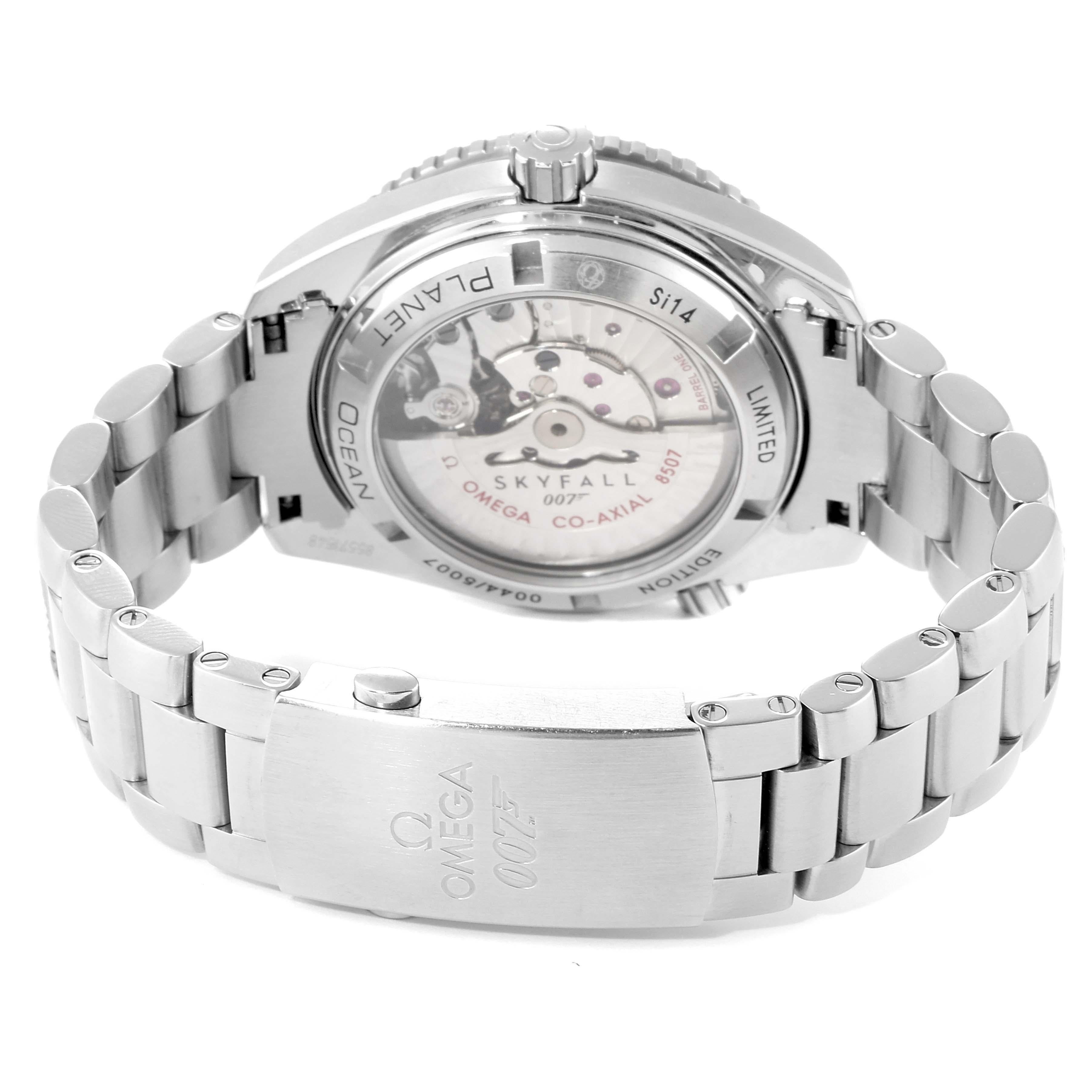 Omega Seamaster Planet Ocean Skyfall 007 LE Watch 232.30.42.21.01.004 In Excellent Condition For Sale In Atlanta, GA