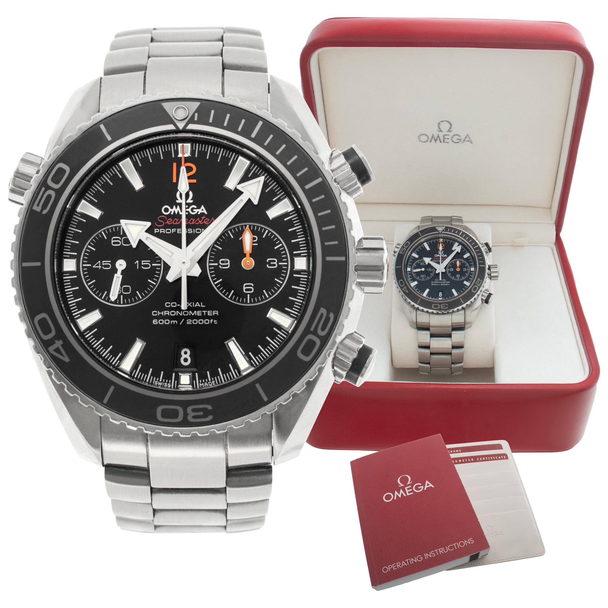 Omega Seamaster Planet Ocean stainless steel Automatic Wristwatch For Sale 3