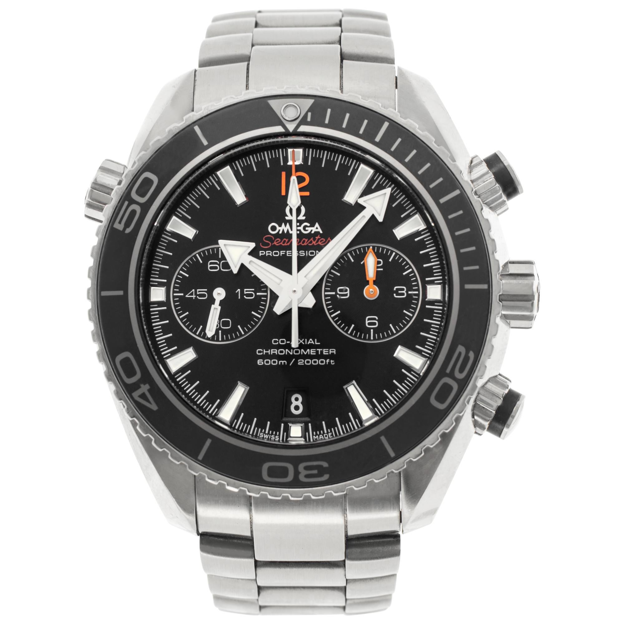 Omega Seamaster Planet Ocean stainless steel Automatic Wristwatch For Sale