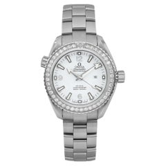 Omega Seamaster Planet Ocean Steel Diamond White Dial Watch 232.15.38.20.04.001