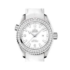 Omega Seamaster Planet Ocean Steel Diamond White Dial Watch 232.18.38.20.04.001