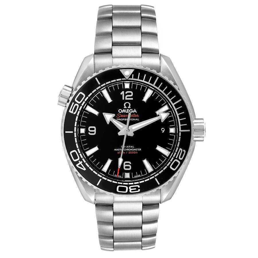 Omega Seamaster Planet Ocean Steel Mens Watch 215.30.44.21.01.001 Box Card. Automatic self-winding movement with Co-Axial escapement. Certified Master Chronometer, approved by METAS, resistant to magnetic fields reaching 15,000 gauss. Free
