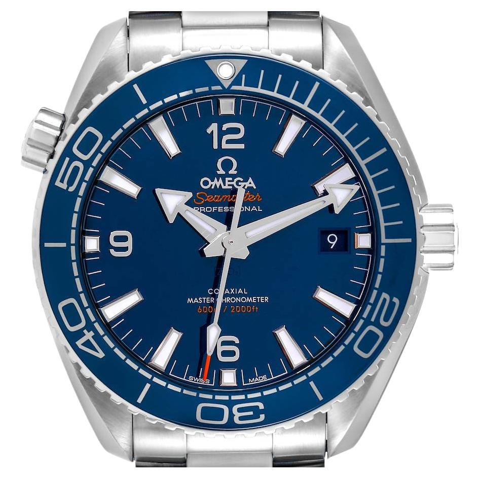 Omega Seamaster Planet Ocean Steel Mens Watch 215.30.44.21.03.001 Box Card For Sale