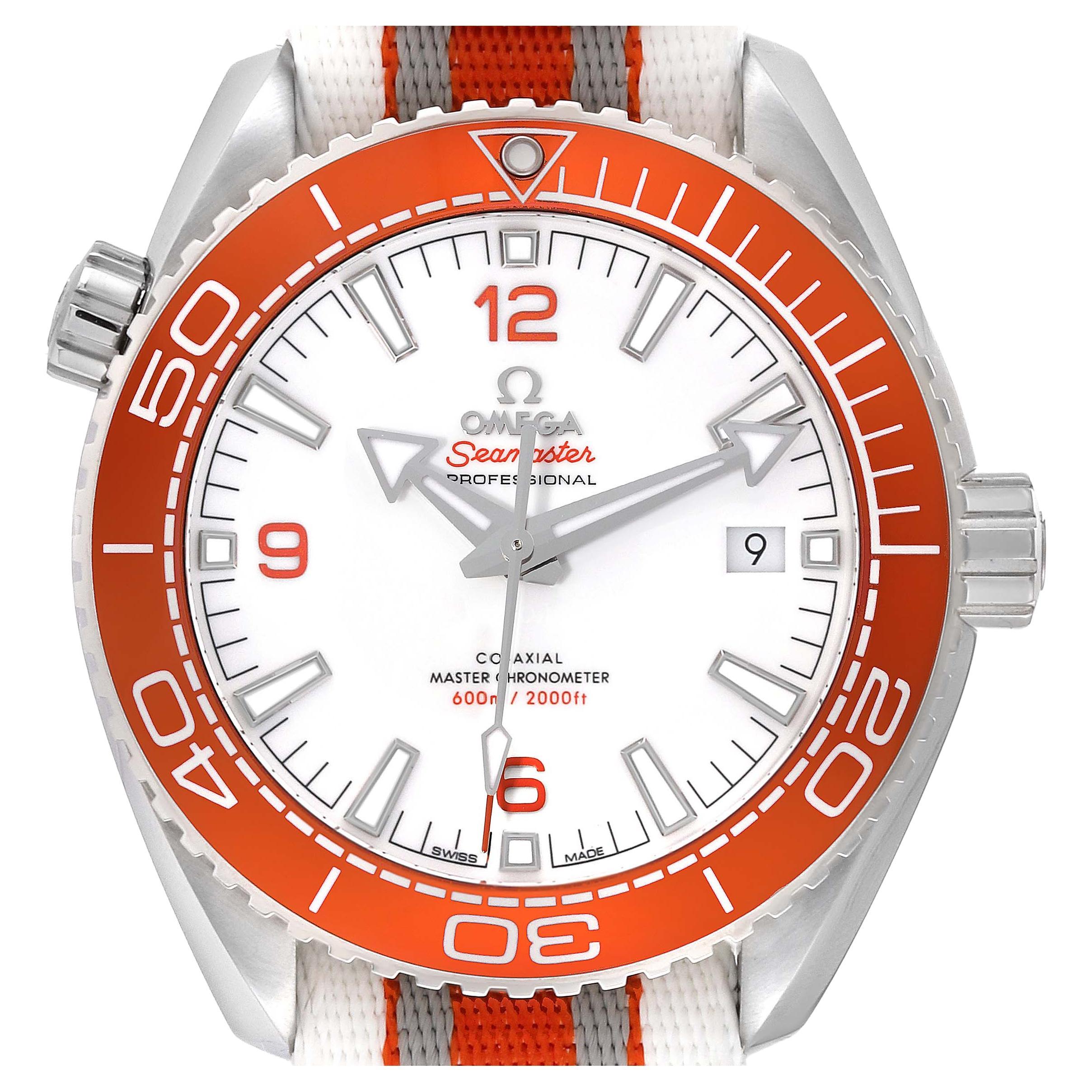 Omega Seamaster Planet Ocean Steel Mens Watch 215.32.44.21.04.001 Box Card For Sale