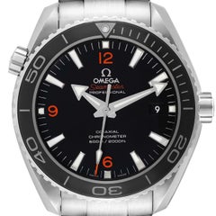Used Omega Seamaster Planet Ocean Steel Mens Watch 232.30.46.21.01.003 Box Card