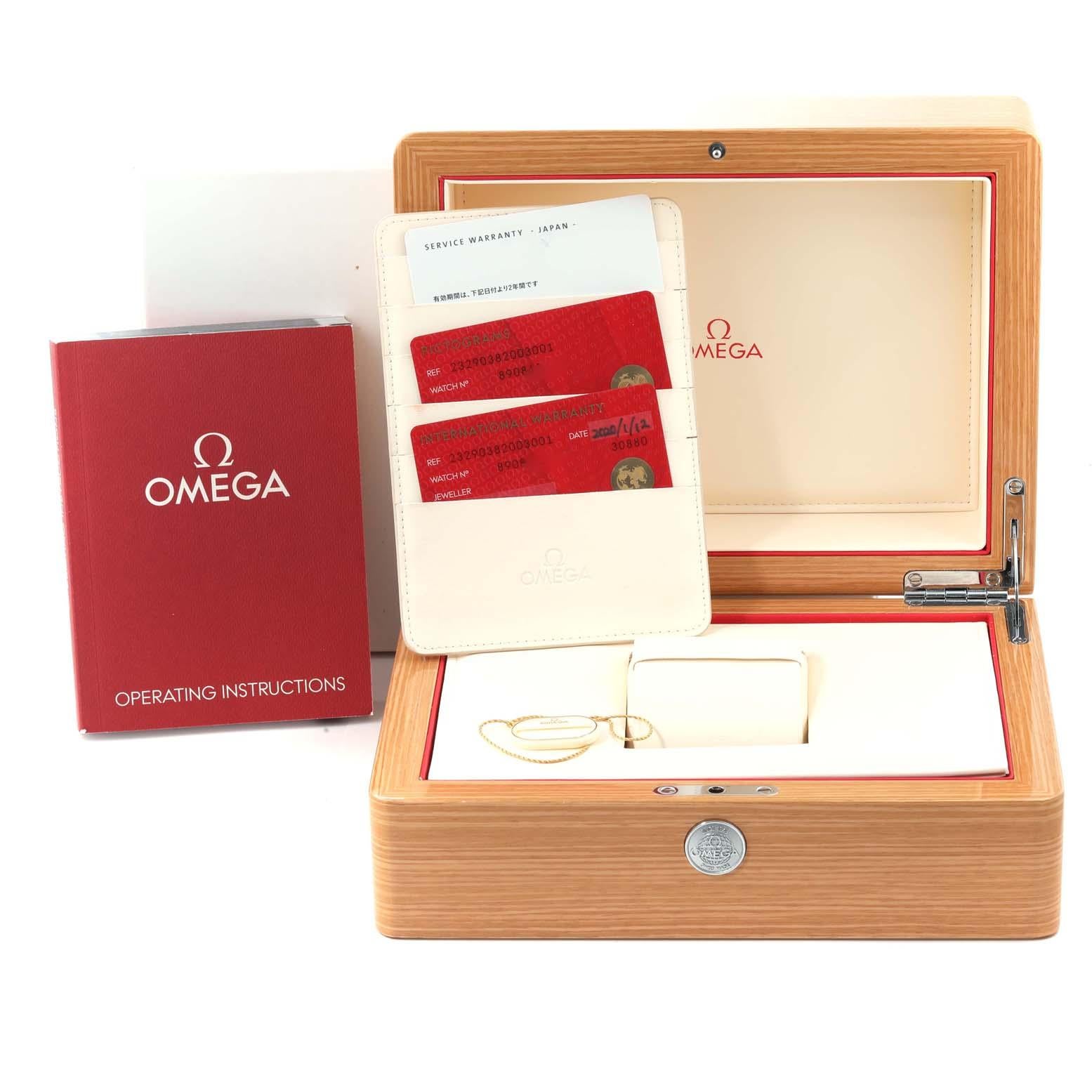 Omega Seamaster Planet Ocean Titan Herrenuhr 232.90.38.20.03.001 Boxkartenkarte aus Titan 7