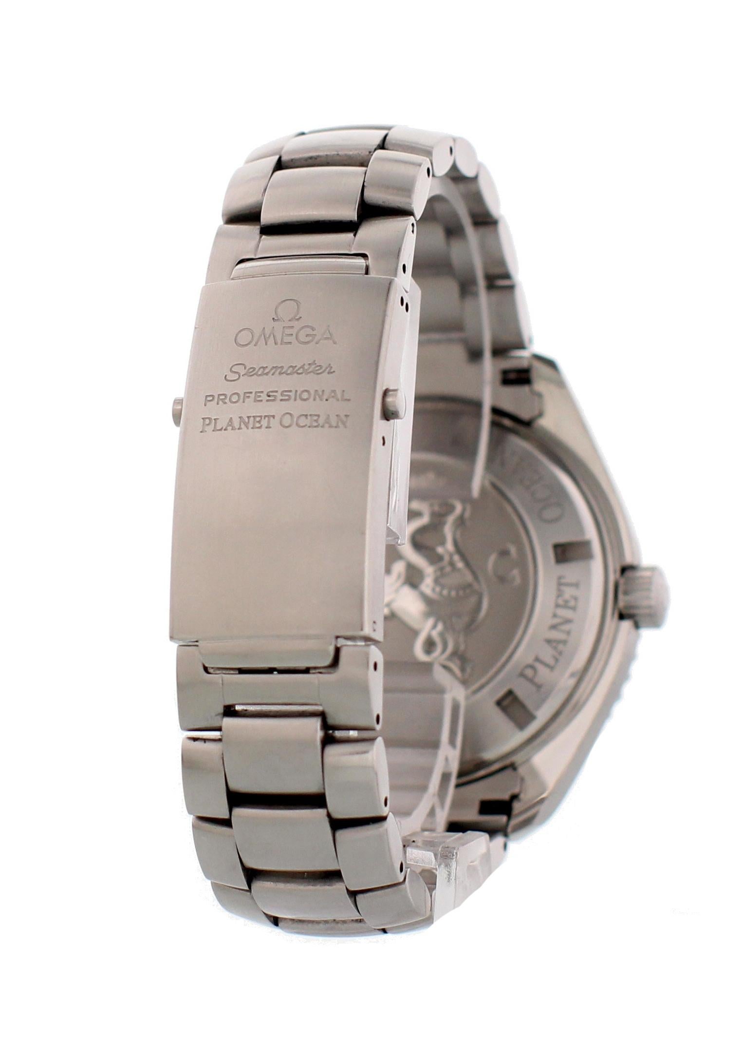 Omega Seamaster Planet Ocean Extra Large 2200.51.00 Co-Axial Men's Watch For Sale 1