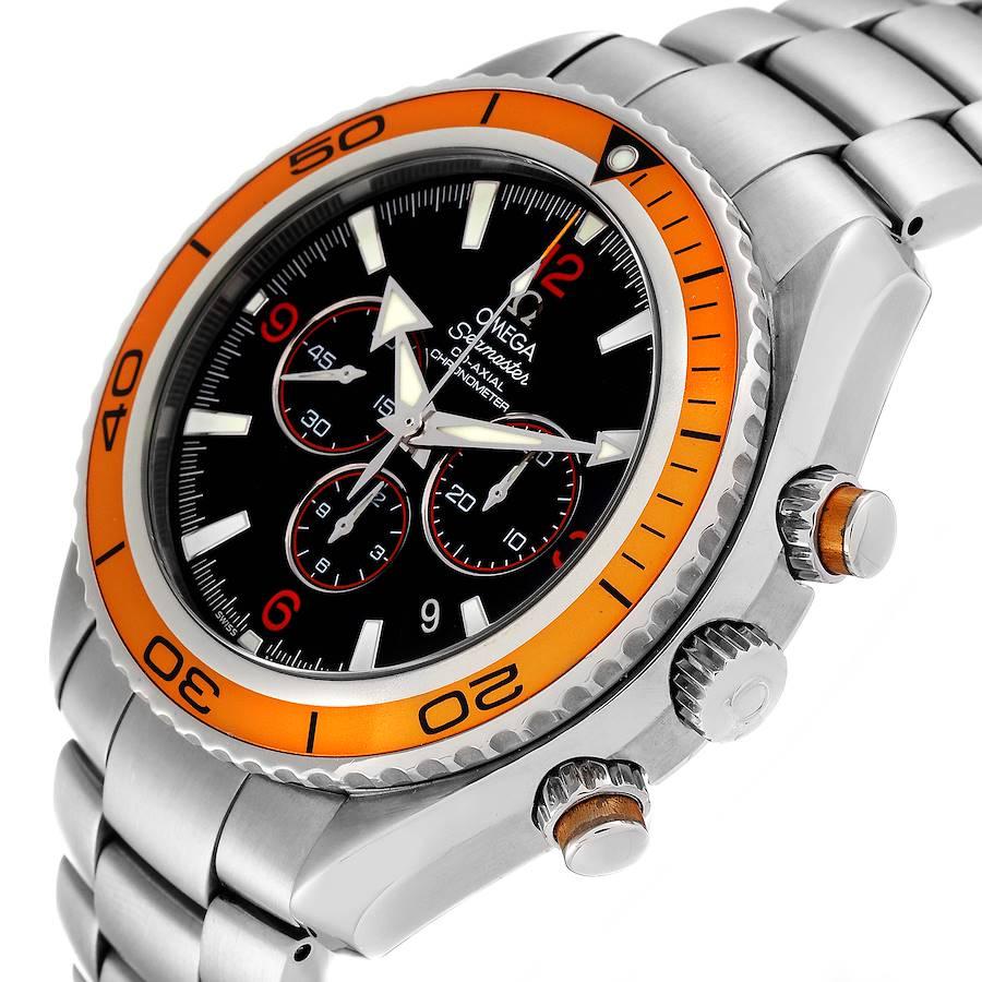 Men's Omega Seamaster Planet Ocean XL Chrono Mens Watch 2218.50.00 Box Card