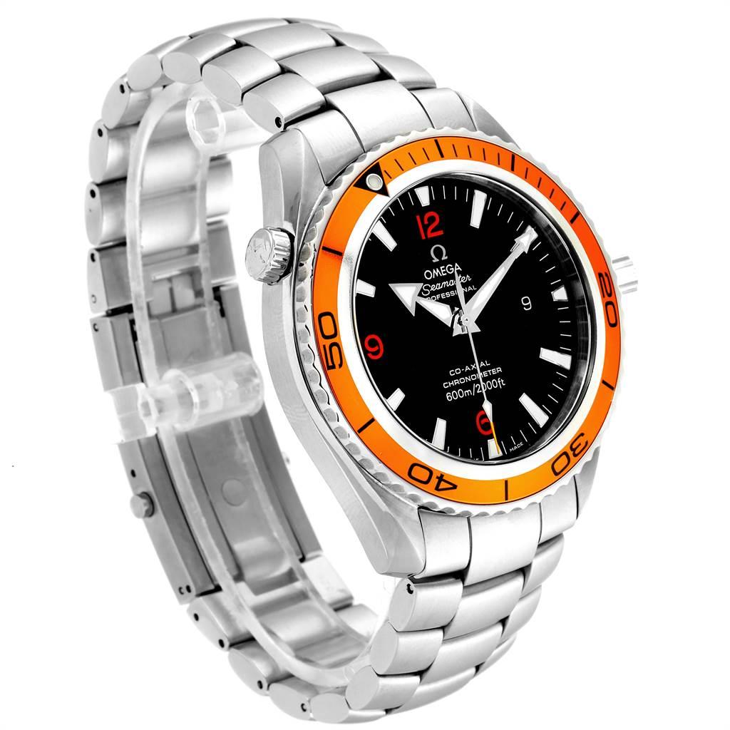 Omega Seamaster Planet Ocean XL Orange Bezel Men's Watch 2208.50.00 For Sale 1