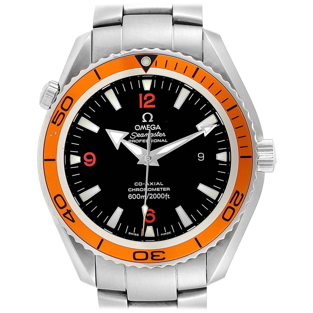 Omega Seamaster Planet Ocean XL Orange Bezel Men’s Watch 2208.50.00