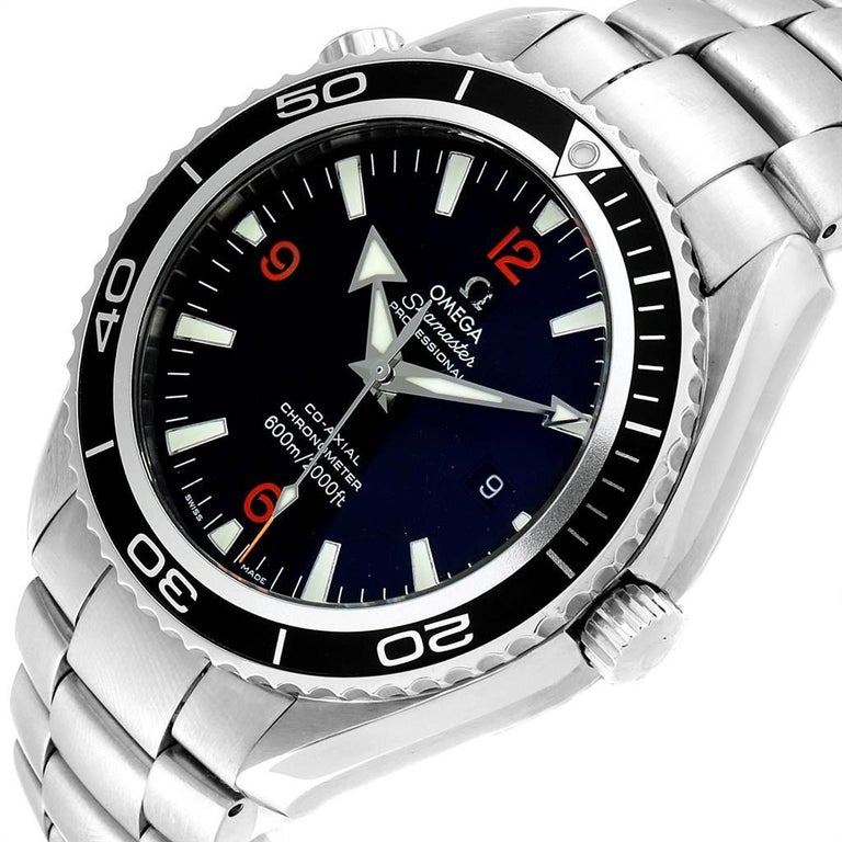 Omega Seamaster Planet Ocean XL Orange Numbers Men's Watch ...