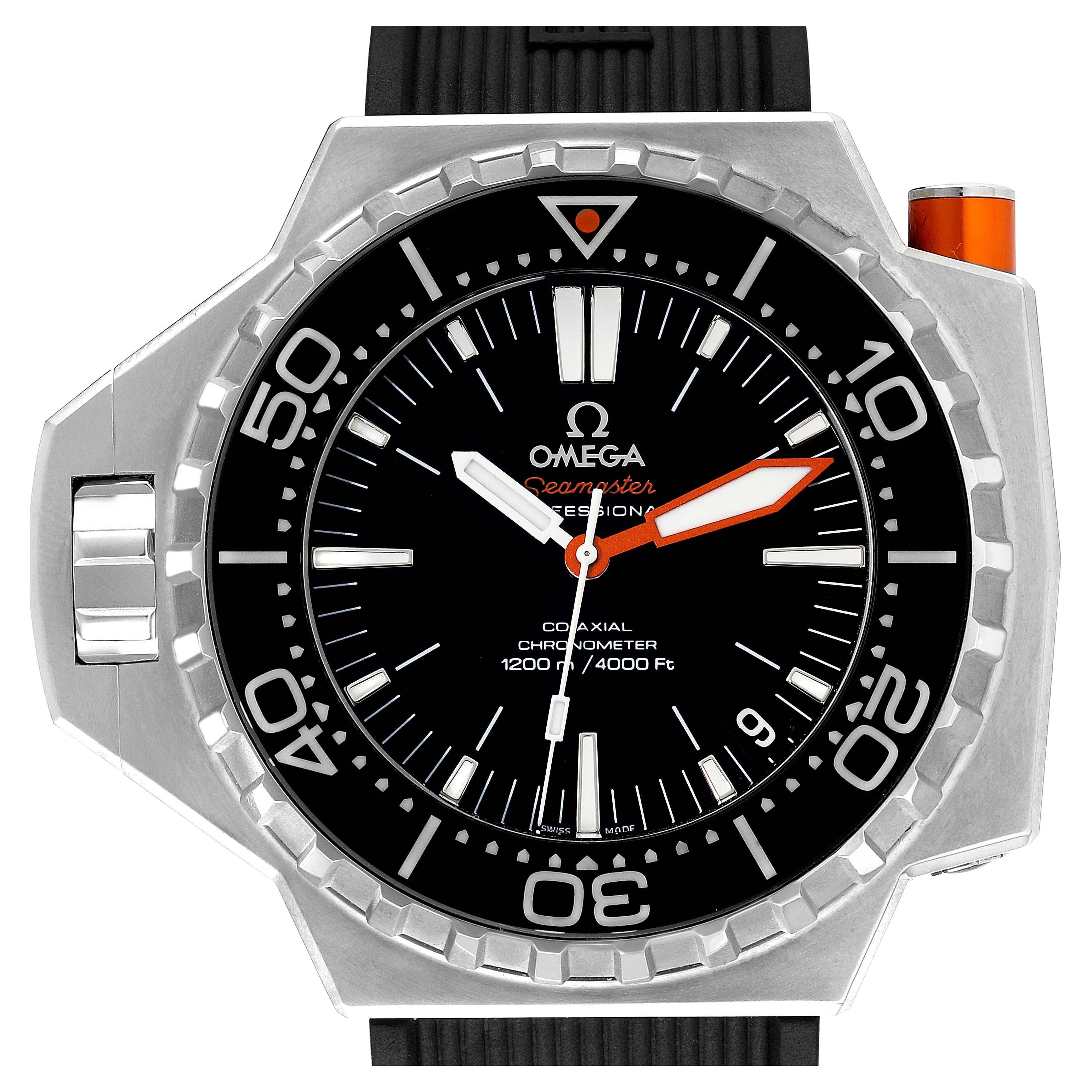 Omega Seamaster Ploprof 1200m Steel Mens Watch 224.32.55.21.01.002 Card For Sale