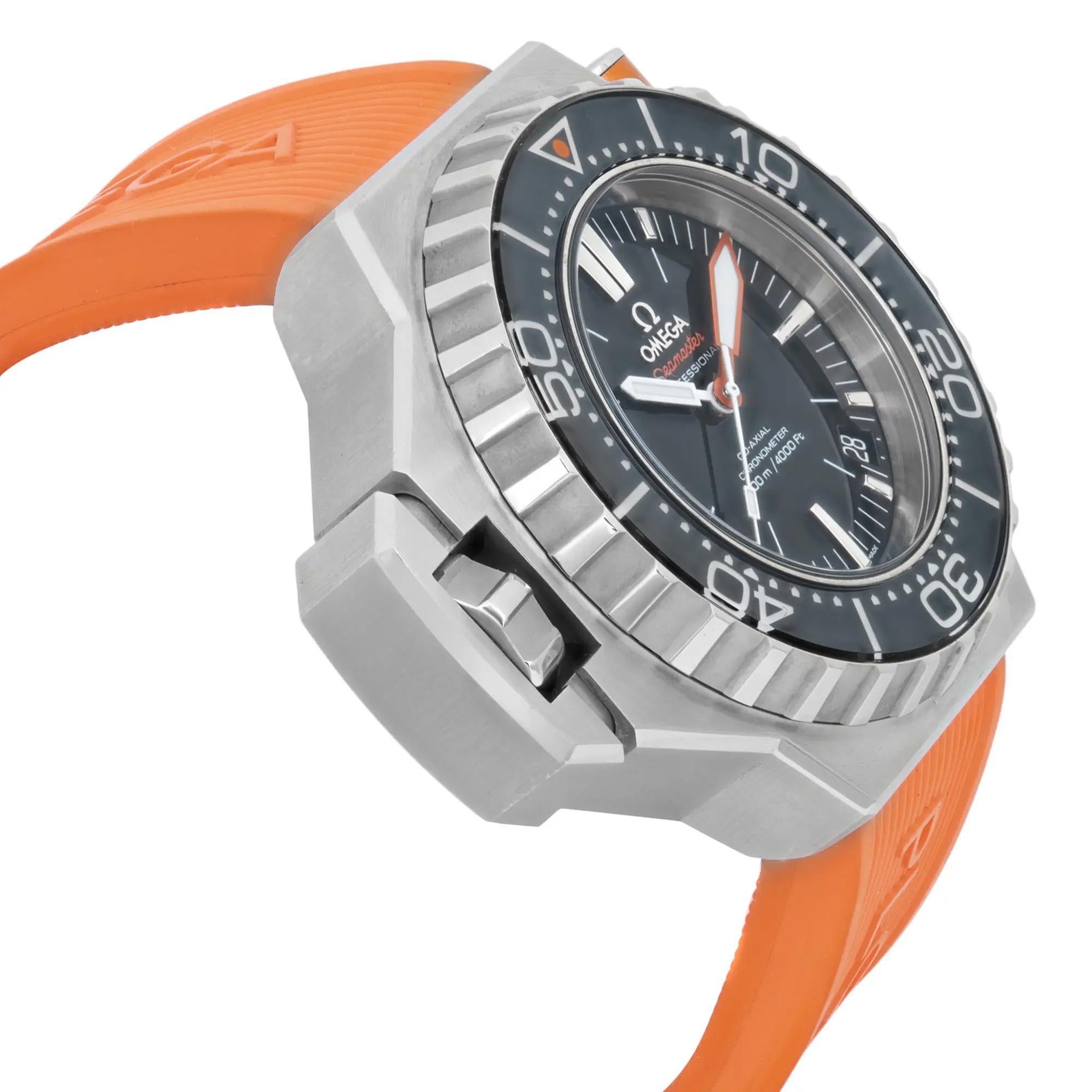 Omega Seamaster Ploprof Steel Black Dial Automatic Watch 224.32.55.21.01.002 Unisexe en vente