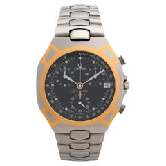 Omega Seamaster Polaris Chronograph Quarz, 40mm Stahl/18K Gelbgold Inlay...