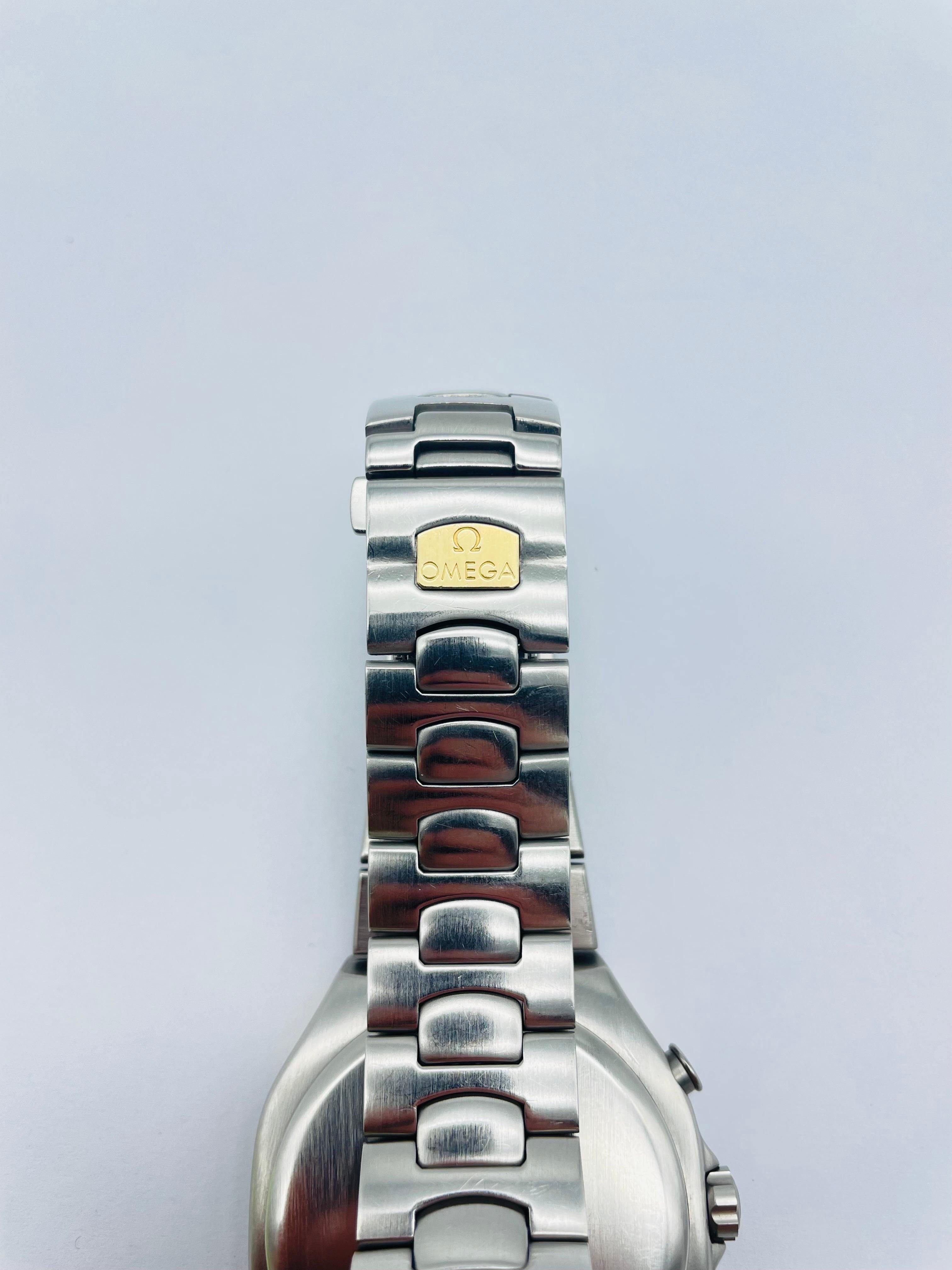 Omega Seamaster Polaris Chronograph Quartz Watch Steel / Gold 5