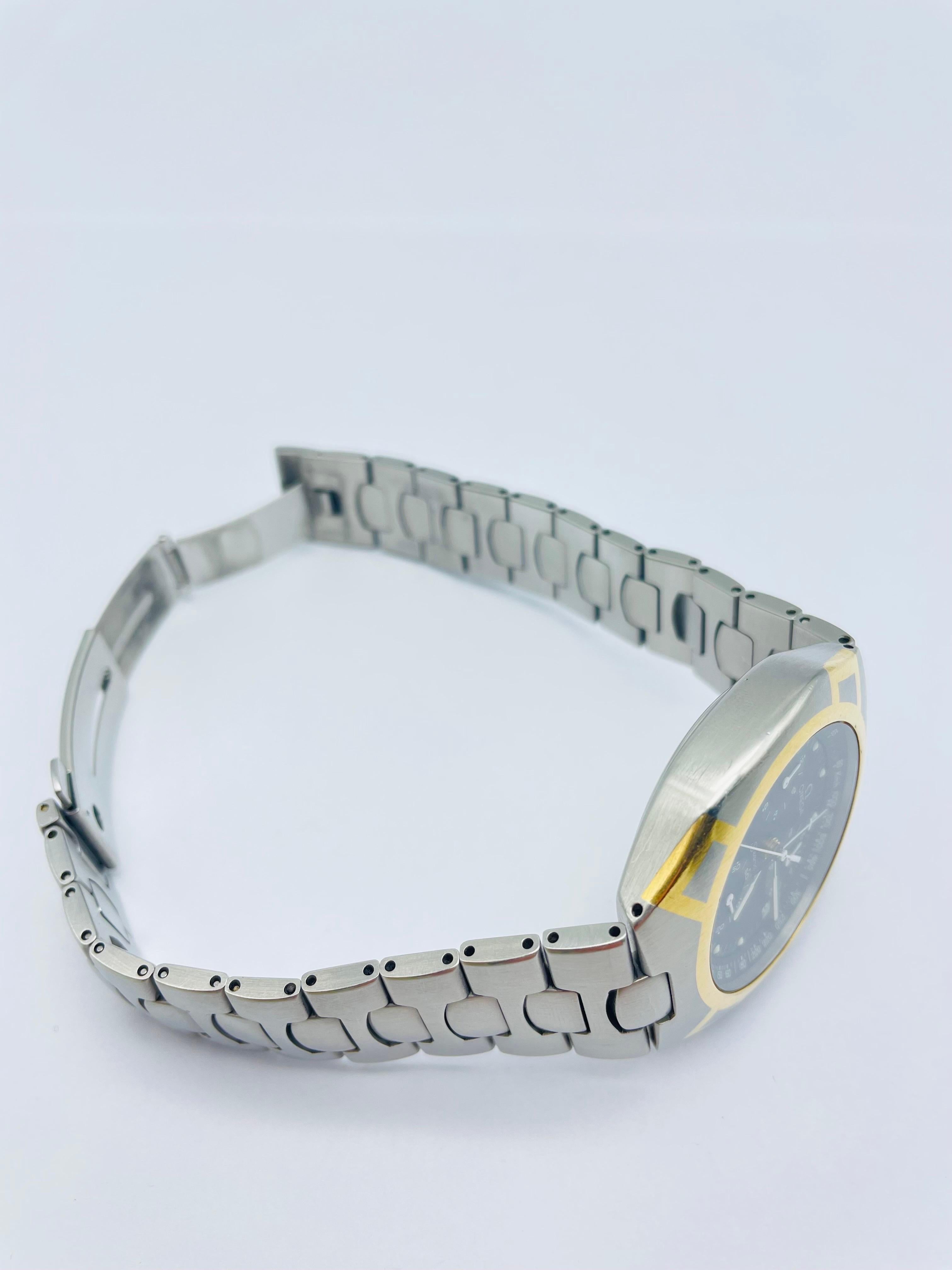 Omega Seamaster Polaris Chronograph Quartz Watch Steel / Gold 11