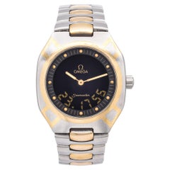 Omega Seamaster Polaris Stainless Steel and 18k Gold Quartz Mens Watch