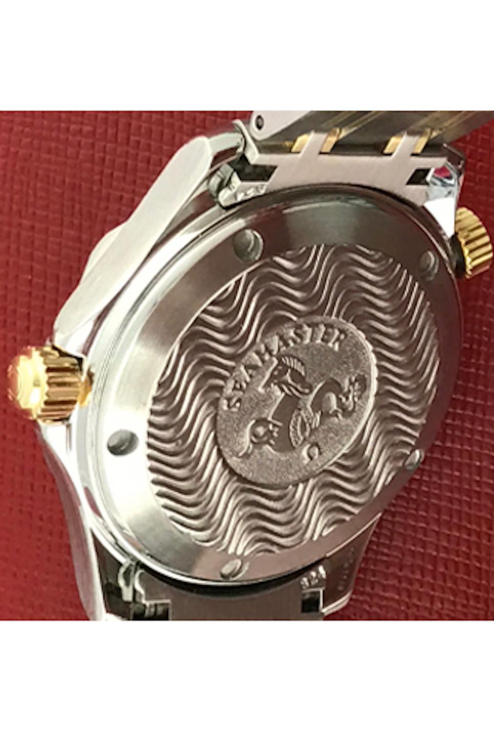 Modern Omega Seamaster Professional 18 Karat and Yellow Gold Automatic Men's Wristwatch