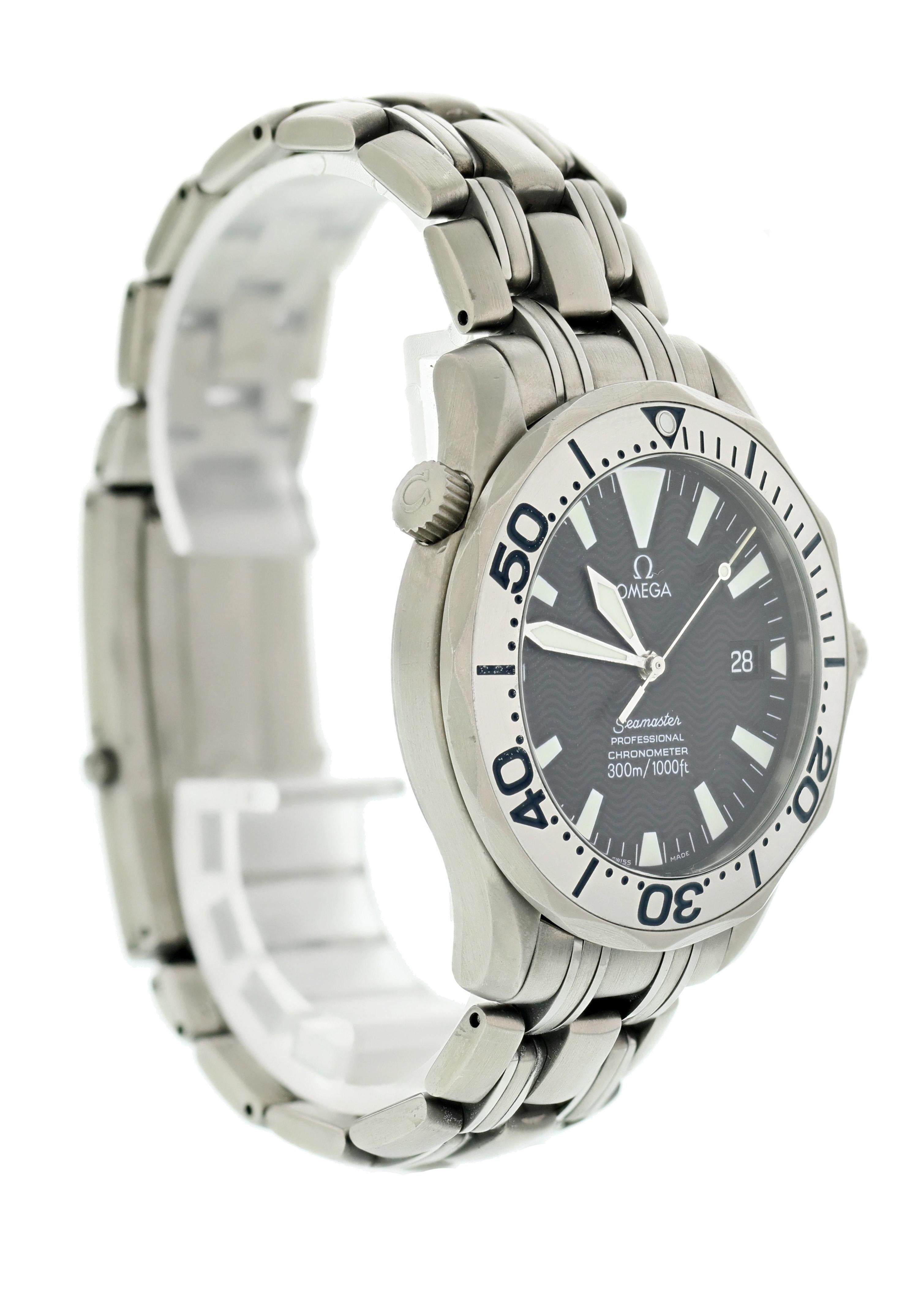 Omega Seamaster Professional 2231.80 Titanium Men’s Watch im Zustand „Hervorragend“ im Angebot in New York, NY