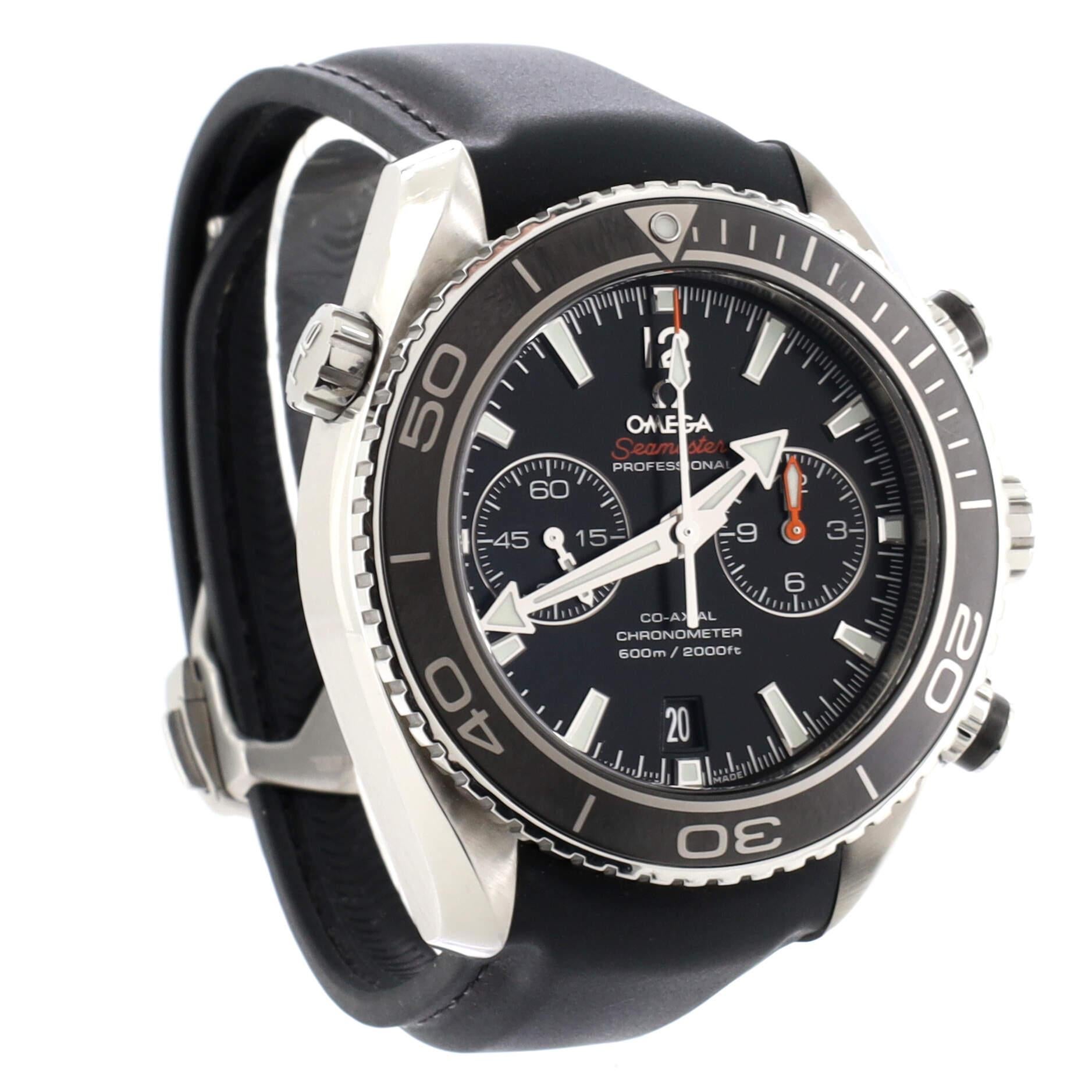 Omega Seamaster Professional Planet Ocean 600m Co-Axial Chronometer Chronograph im Zustand „Gut“ in New York, NY