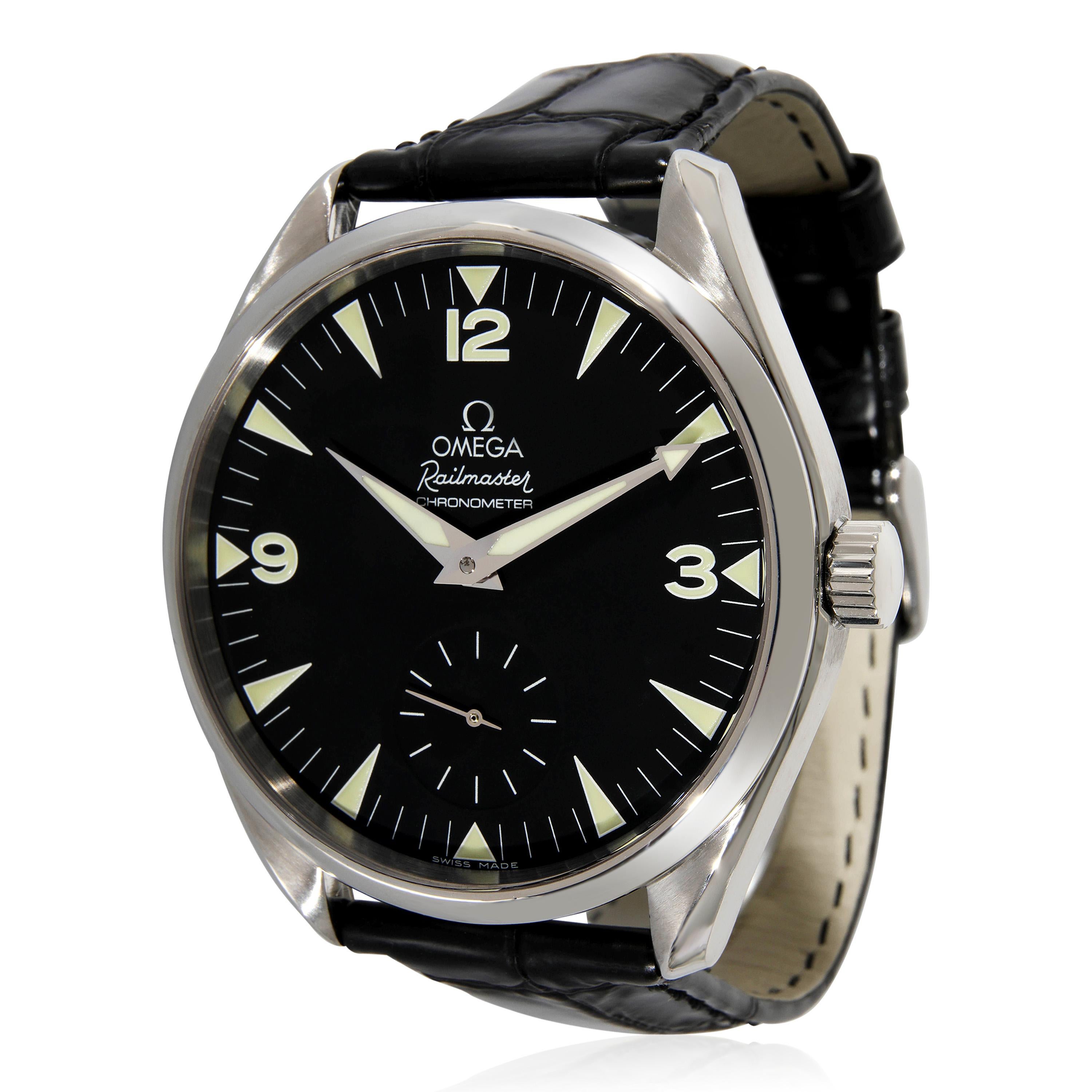Omega Seamaster Railmaster 2806,52.37 Herrenuhr in  Rostfreier Stahl 2