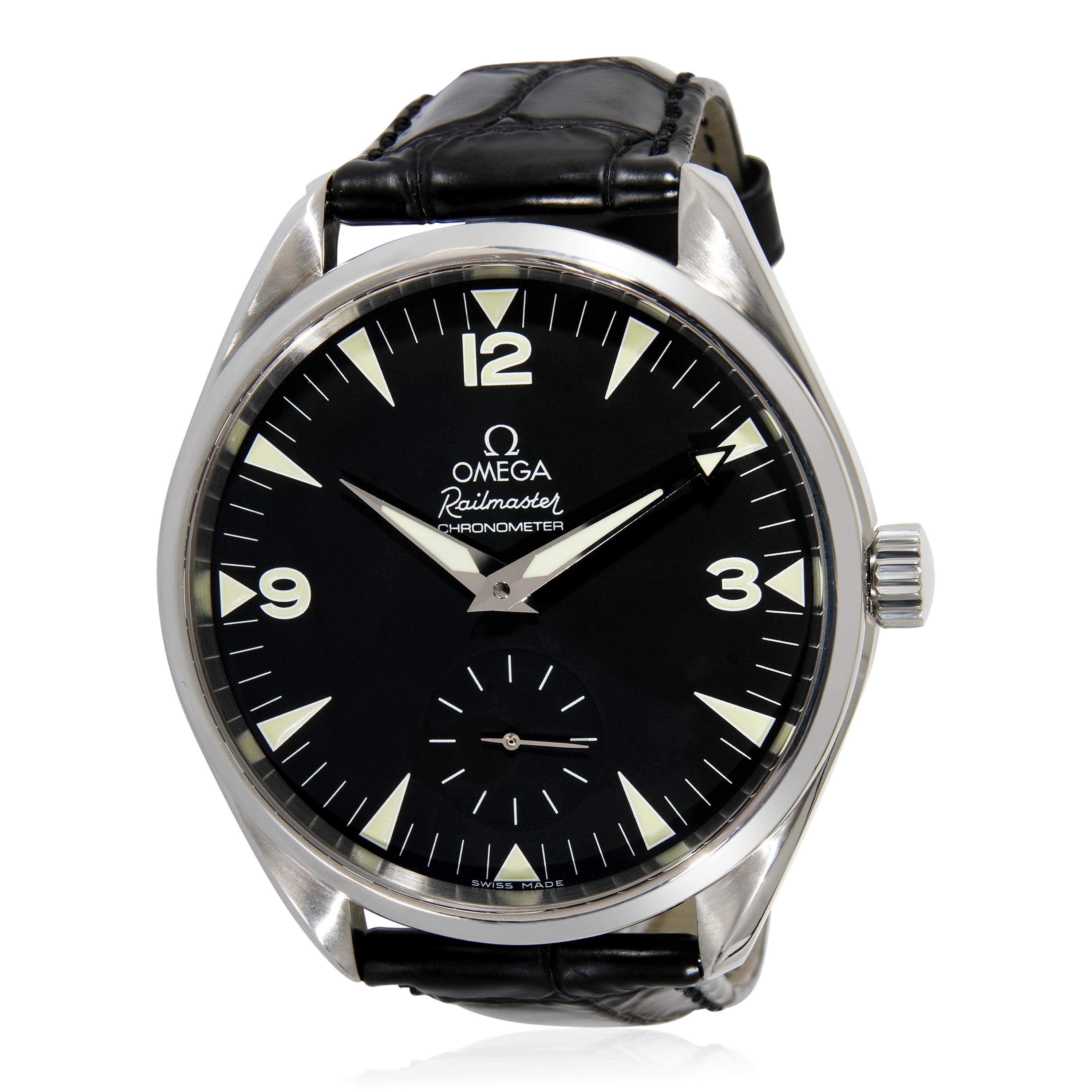 Omega Seamaster Railmaster 2806,52.37 Herrenuhr in  Rostfreier Stahl 3