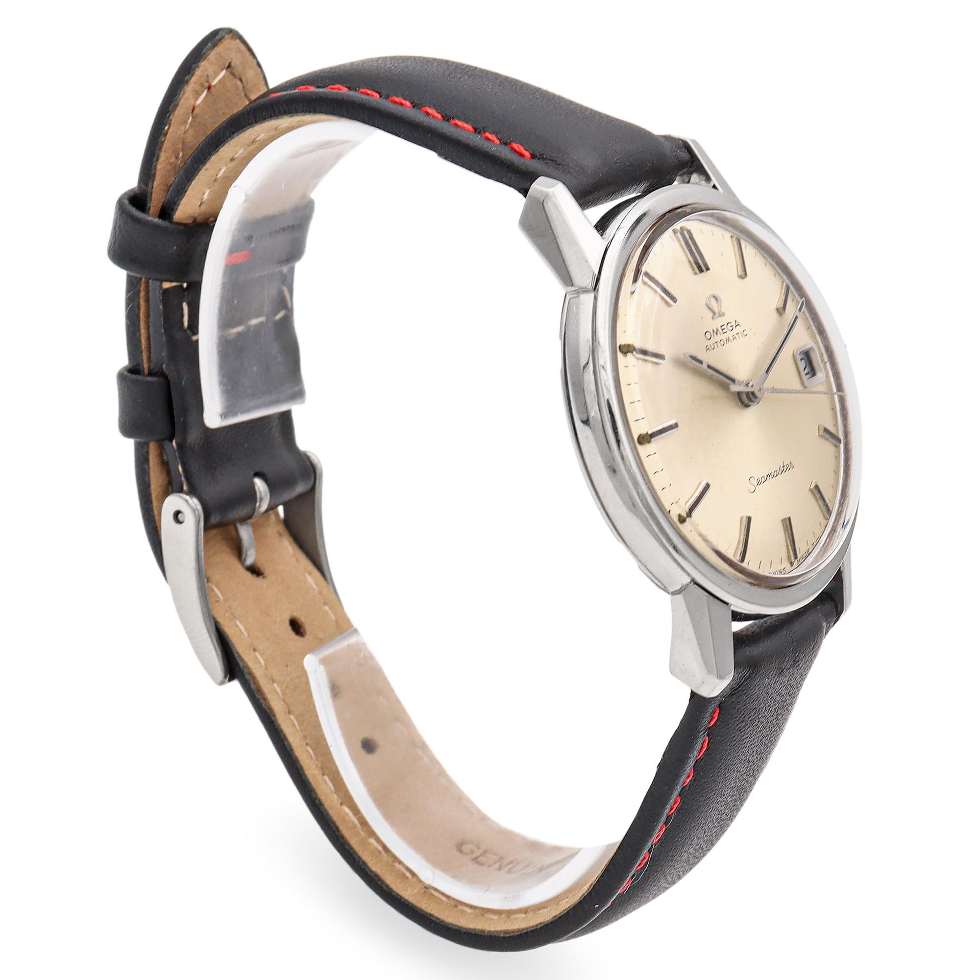Omega Seamaster Ref. 166.003 Cal 565 Men's Automatic Date Watch In Good Condition In New York, NY