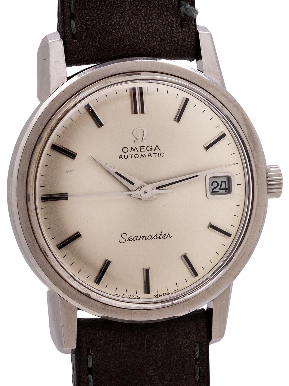 Omega Seamaster Ref 166.003 Stainless Steel, circa 1967 In Excellent Condition In West Hollywood, CA