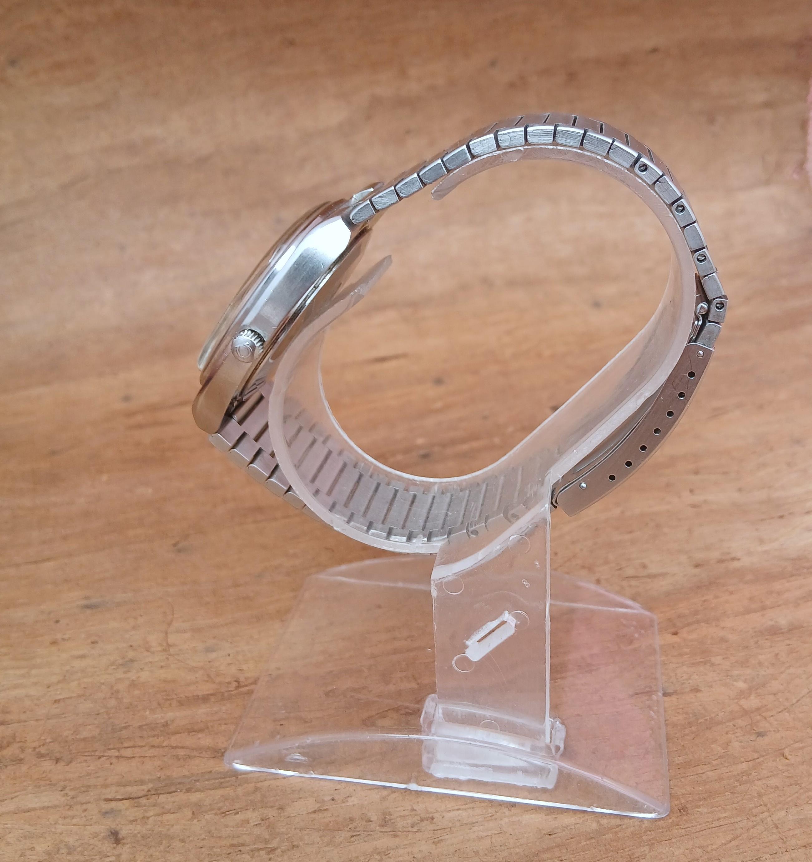 Omega Seamaster Ref 1660207 Automatik Datum Silber Zifferblatt Stahlband Uhr im Angebot 9