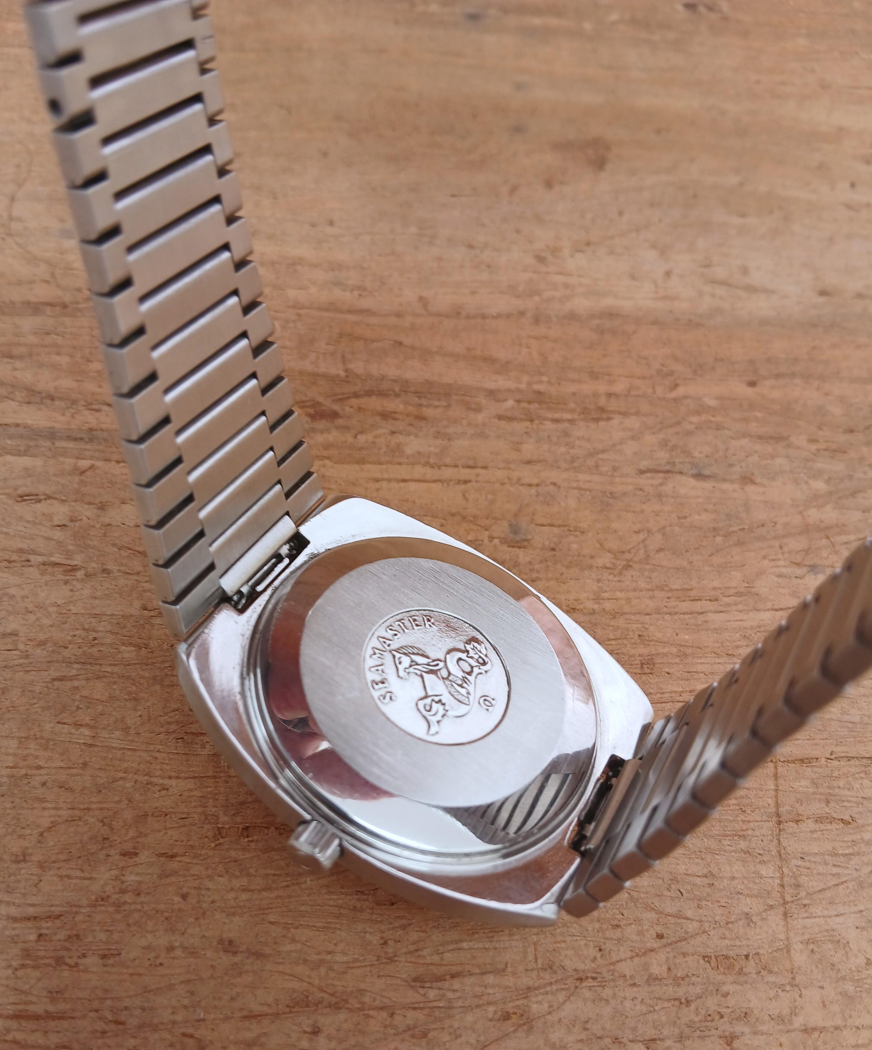 Omega Seamaster Ref 1660207 Automatik Datum Silber Zifferblatt Stahlband Uhr im Angebot 1