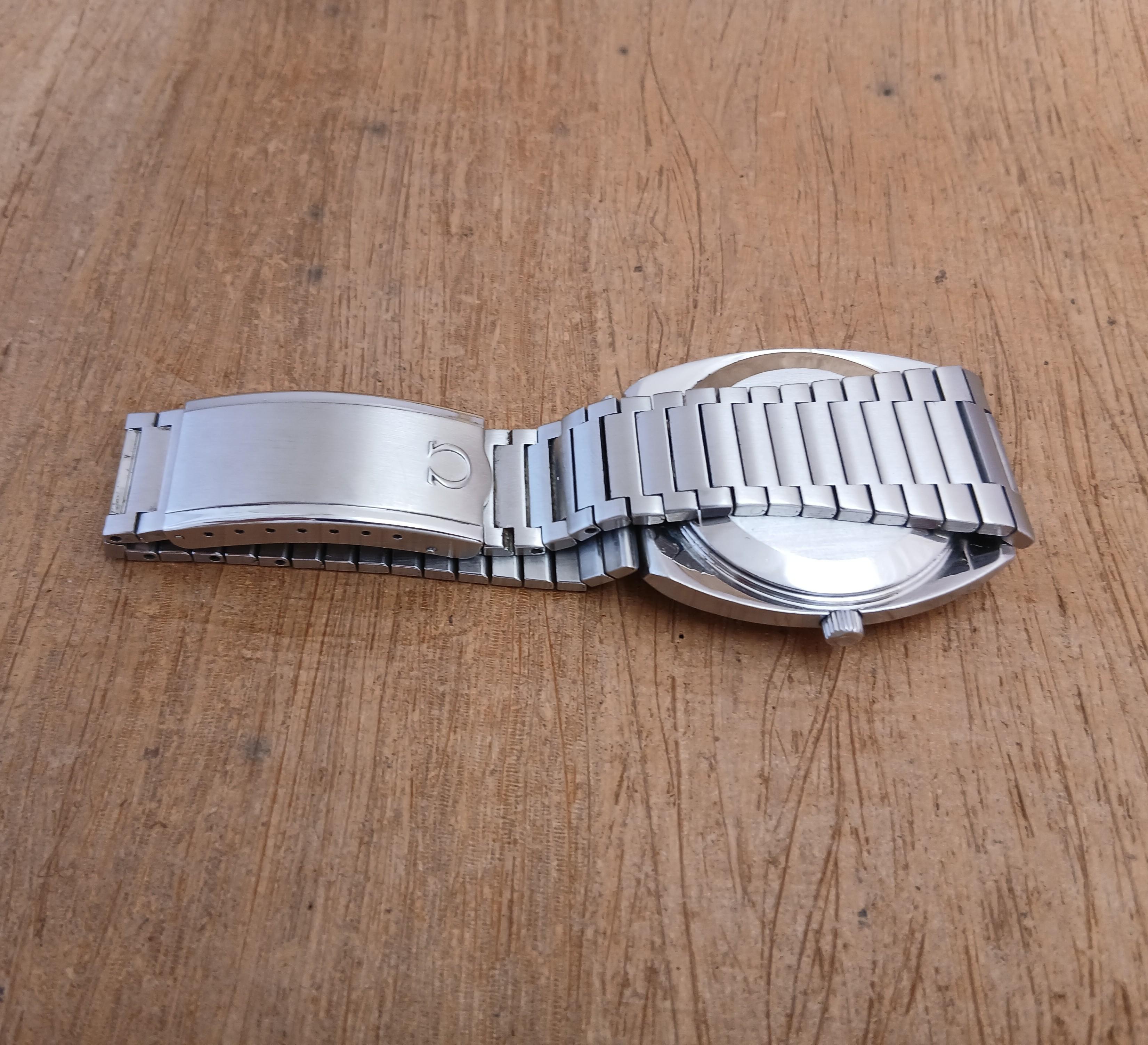 Omega Seamaster Ref 1660207 Automatik Datum Silber Zifferblatt Stahlband Uhr im Angebot 4