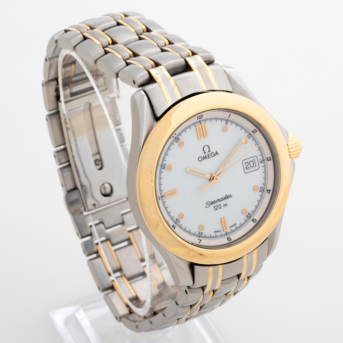 Our rare and desirable Omega Seamaster reference 2311.21.00 features a stainless steel and 18k yellow gold 36mm case and stainless steel and 18k yellow gold bracelet with white dial. Benefitting from a full Omega service in January 2022 , and unworn