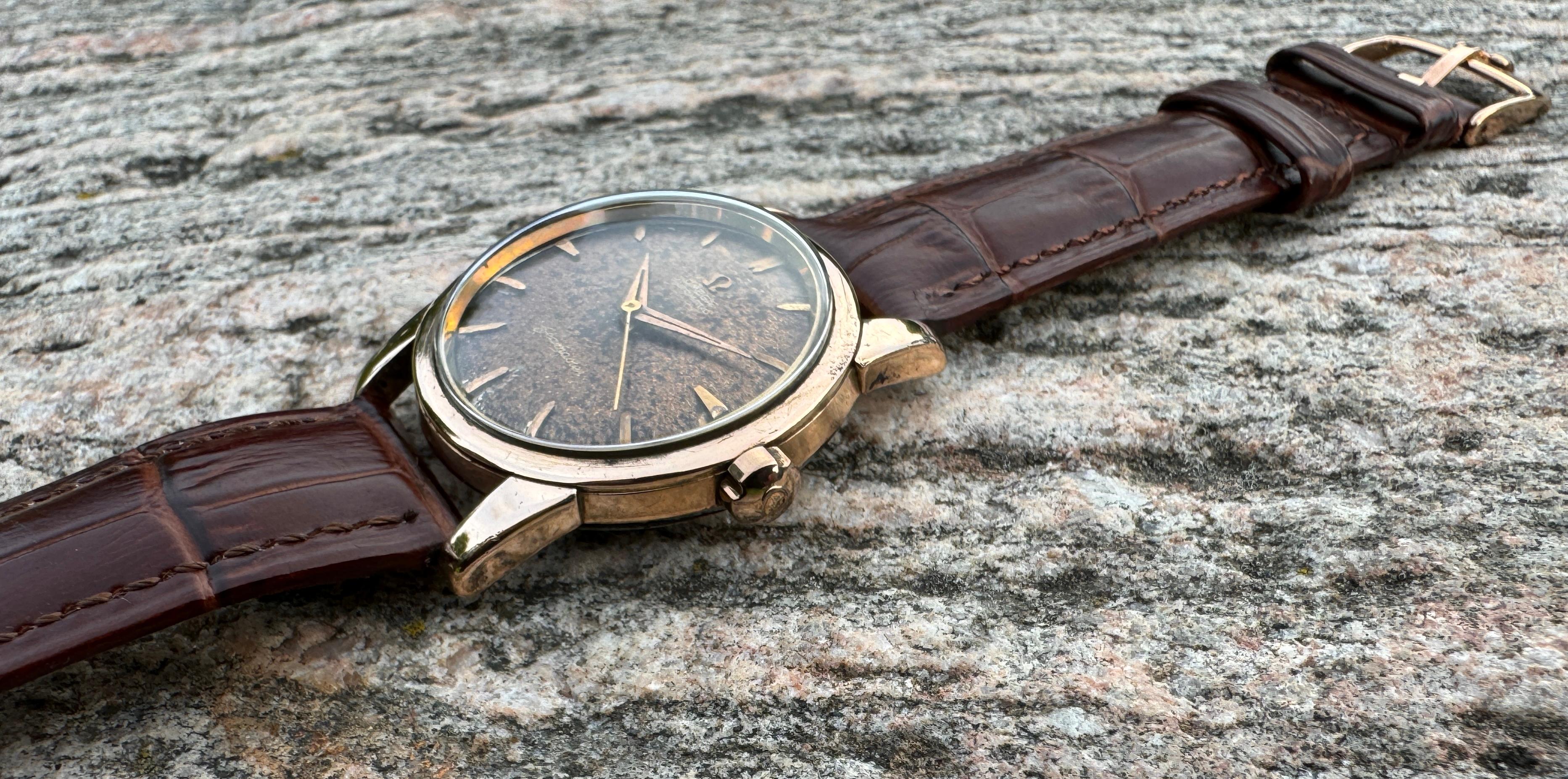 Montre Omega Seamaster Ref.2921 Tropical Rare Brown Dial Bon état à Toronto, CA