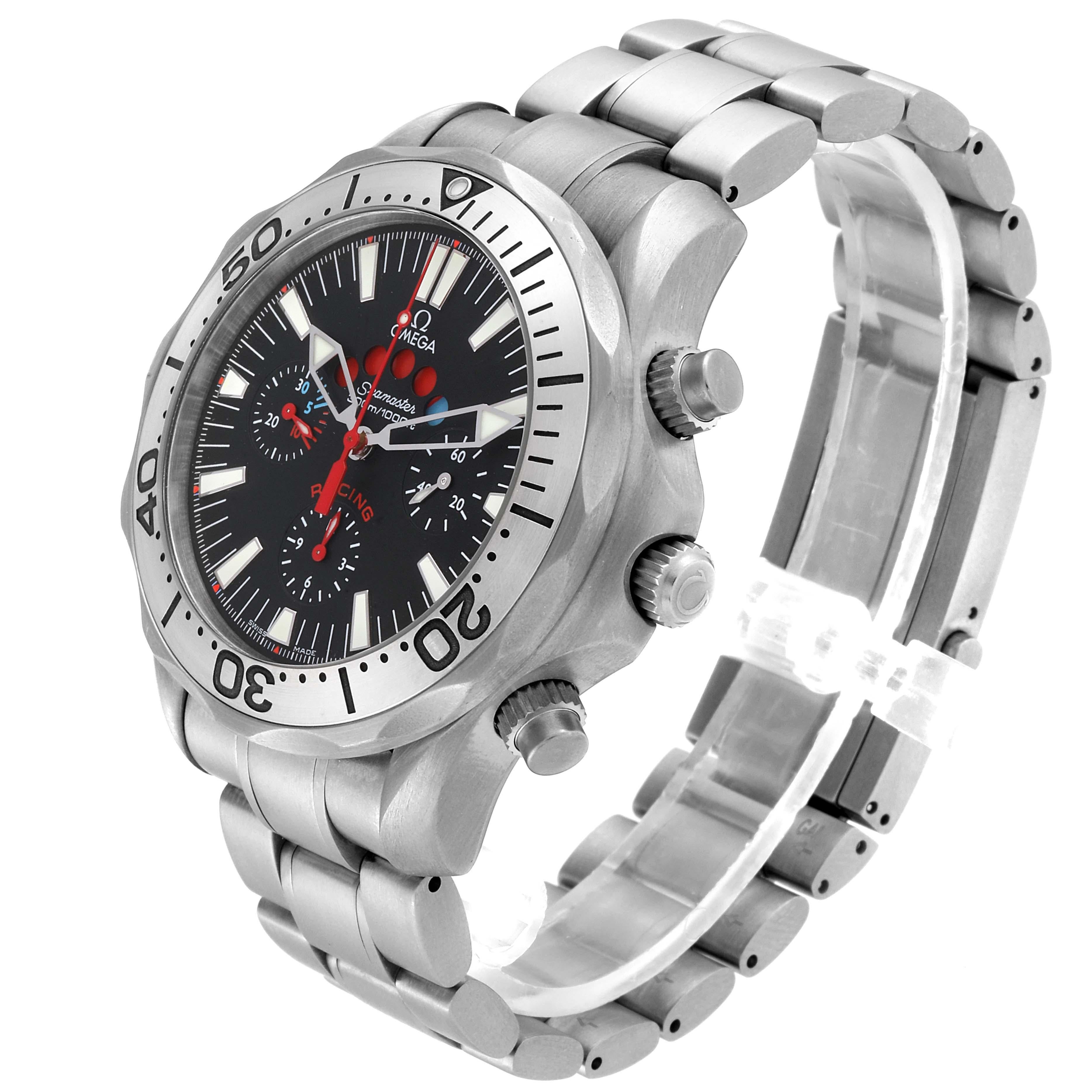 Omega Seamaster Regatta Racing Titanium Men’s Watch 2269.52.00 Card In Excellent Condition For Sale In Atlanta, GA