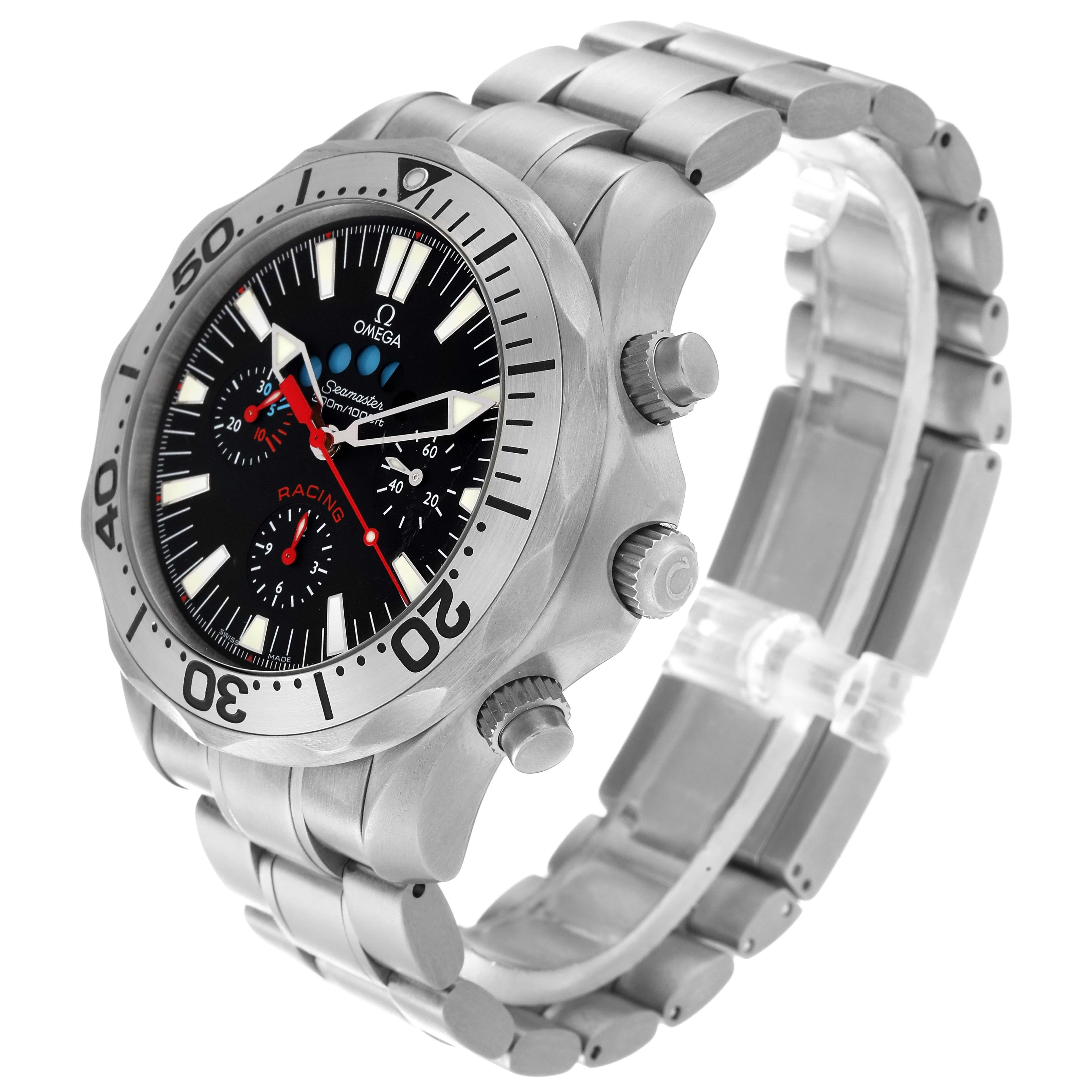 Omega Seamaster Regatta Racing Titanium Mens Watch 2269.52.00 Card In Excellent Condition In Atlanta, GA