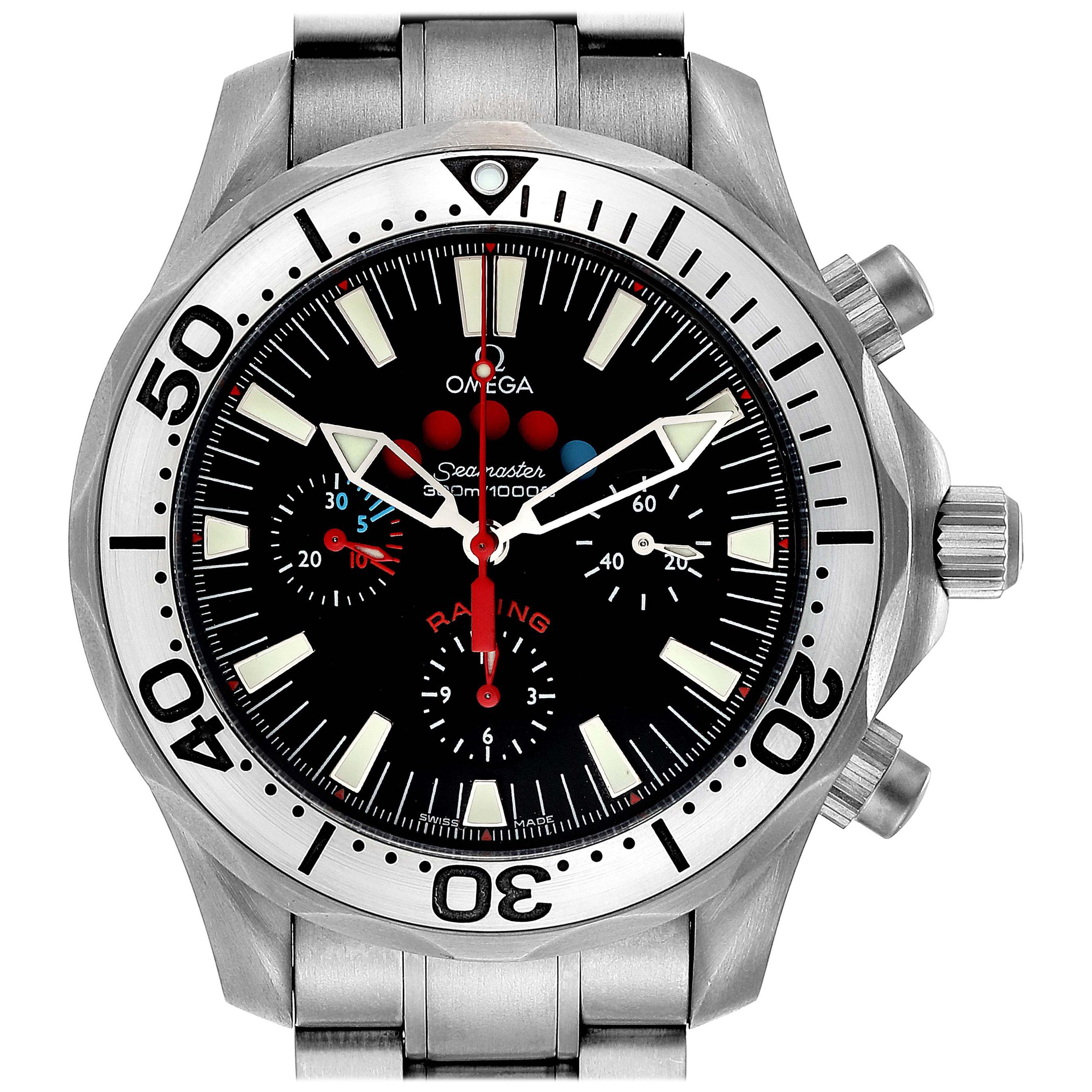 Omega Seamaster Regatta Racing Titanium Men’s Watch 2269.52.00 Card For Sale