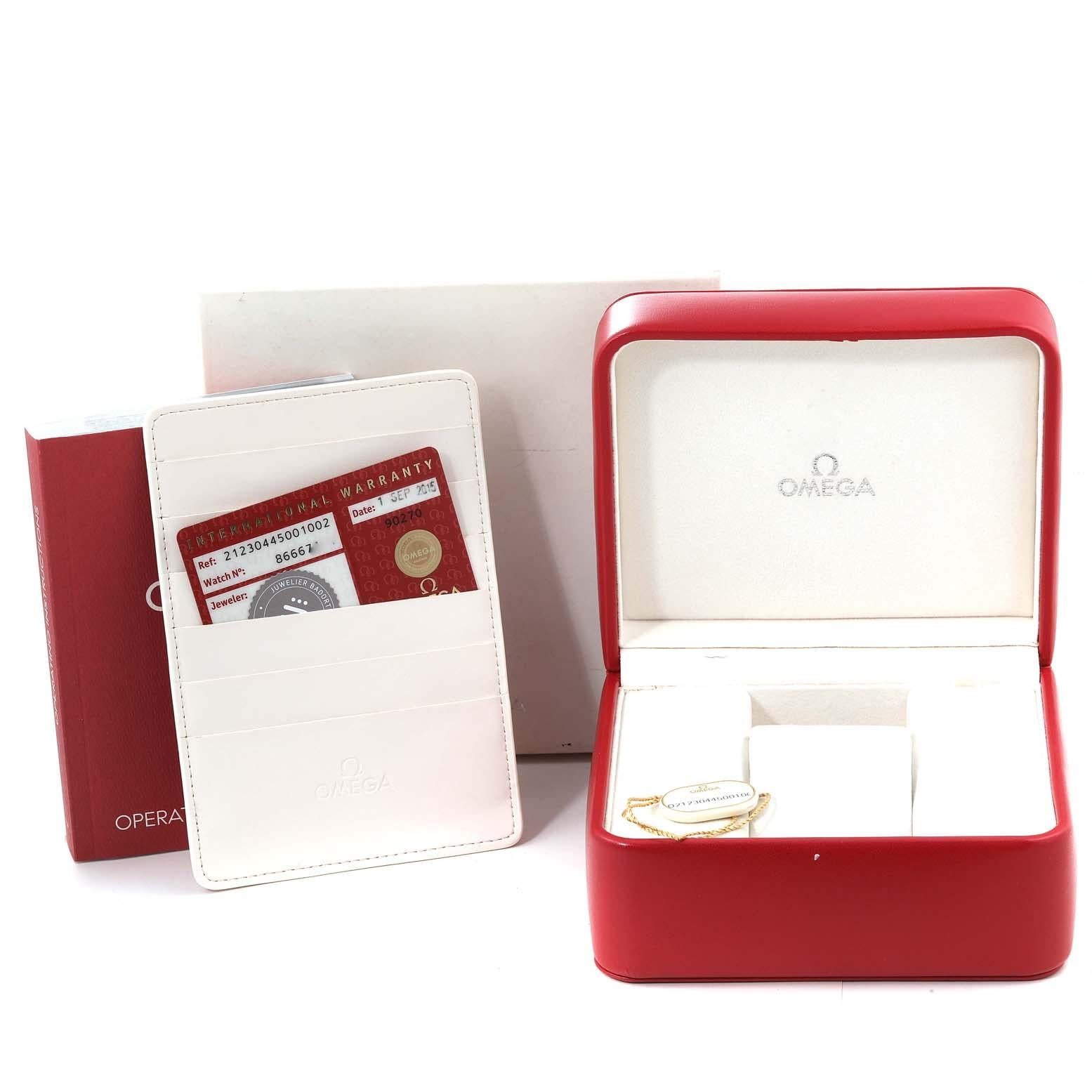 Omega Seamaster Regatta Steel Mens Watch 212.30.44.50.01.002 Box Card 3