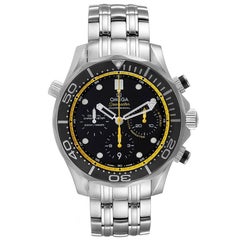 Omega Seamaster Regatta Yellow Hands Mens Watch 212.30.44.50.01.002